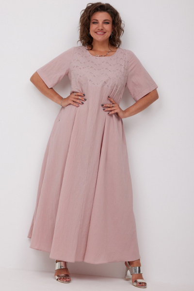 Платье BegiModa 1049 пыльная_роза - фото 10