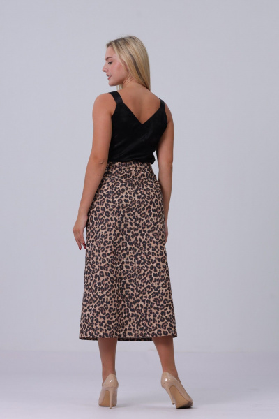 Юбка Полинушка 541Л мелкий леопард - фото 7