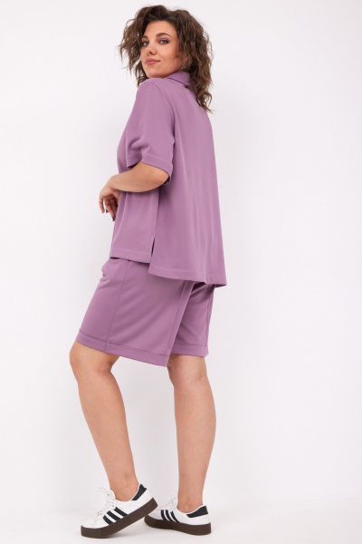 Блуза, шорты BegiModa 3092 виноград - фото 25