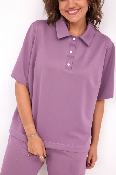 Блуза, шорты BegiModa 3092 виноград - фото 7