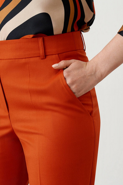 Брюки Nelva 3933 терракотовый - фото 10
