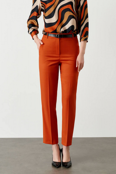Брюки Nelva 3933 терракотовый - фото 4