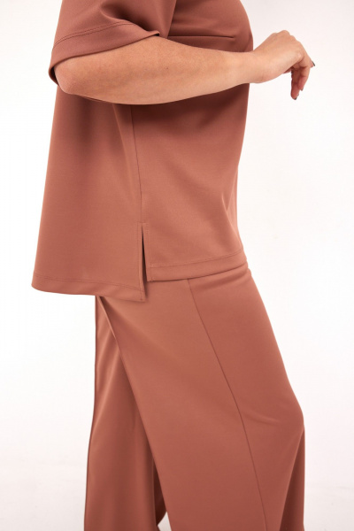 Блуза, брюки BegiModa 3094 терракот - фото 9