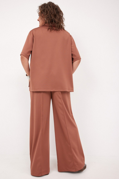 Блуза, брюки BegiModa 3094 терракот - фото 8