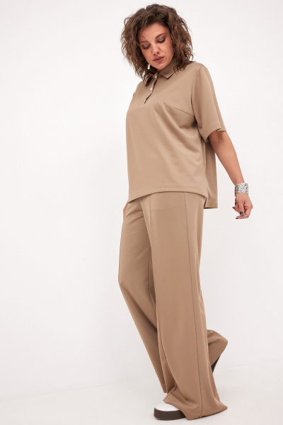 Блуза, брюки BegiModa 3094 визон - фото 4