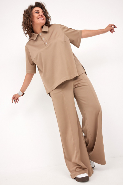 Блуза, брюки BegiModa 3094 визон - фото 3