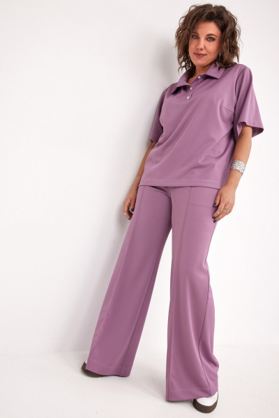 Блуза, брюки BegiModa 3094 виноград - фото 4