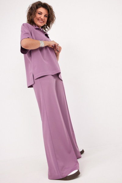 Блуза, брюки BegiModa 3094 виноград - фото 3