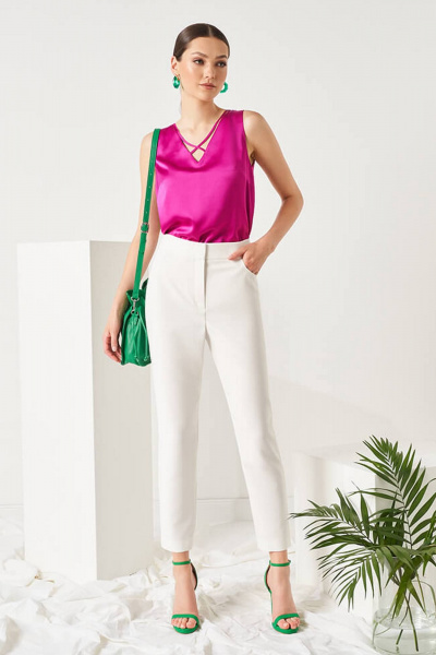 Брюки Nelva 3977 молочный - фото 1