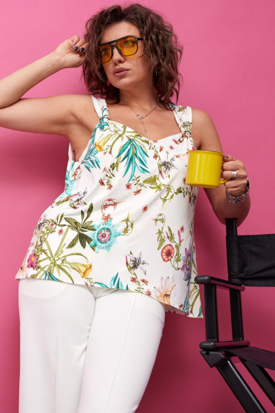 Блуза BegiModa 4122 цветочный_принт - фото 22