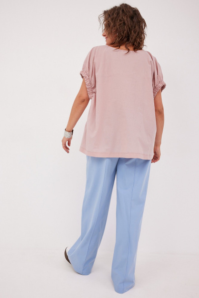 Блуза BegiModa 4124 пыльная_роза - фото 13