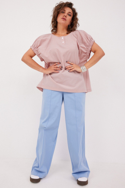Блуза BegiModa 4124 пыльная_роза - фото 7