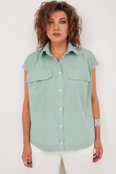 Блуза BegiModa 4125 шалфей - фото 19