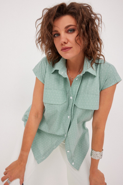 Блуза BegiModa 4125 шалфей - фото 13