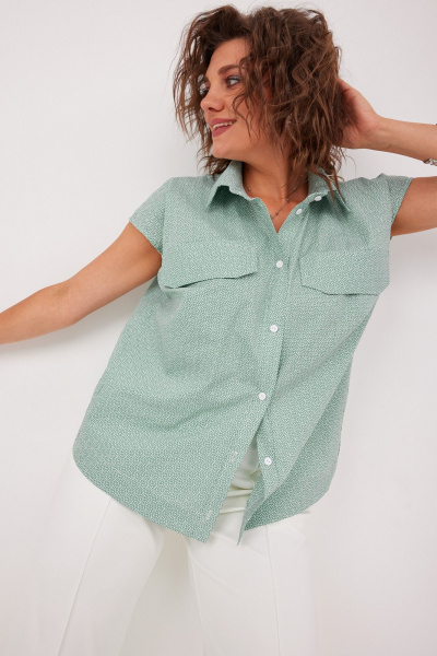 Блуза BegiModa 4125 шалфей - фото 10