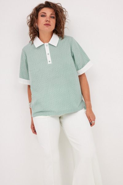 Блуза BegiModa 4126 шалфей - фото 7