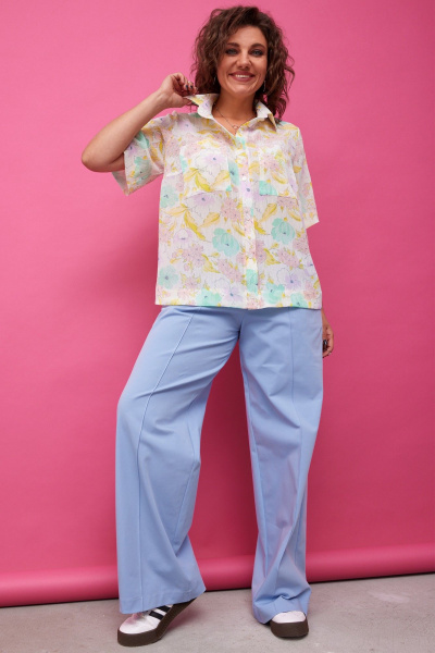 Блуза BegiModa 4127 акварель - фото 7