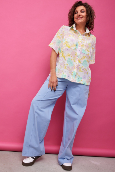 Блуза BegiModa 4127 акварель - фото 4