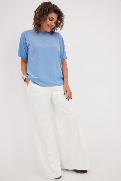 Блуза BegiModa 4128 голубой - фото 16