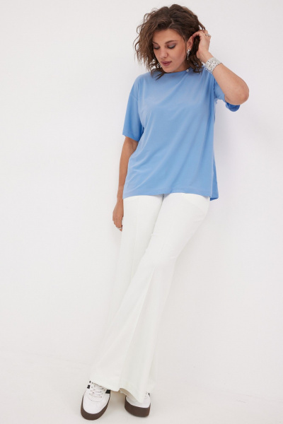 Блуза BegiModa 4128 голубой - фото 7