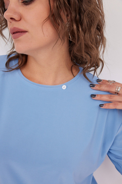 Блуза BegiModa 4128 голубой - фото 10