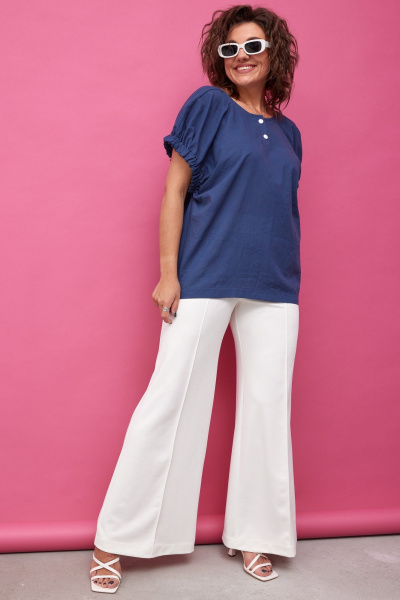 Брюки BegiModa 6064 молочный - фото 28