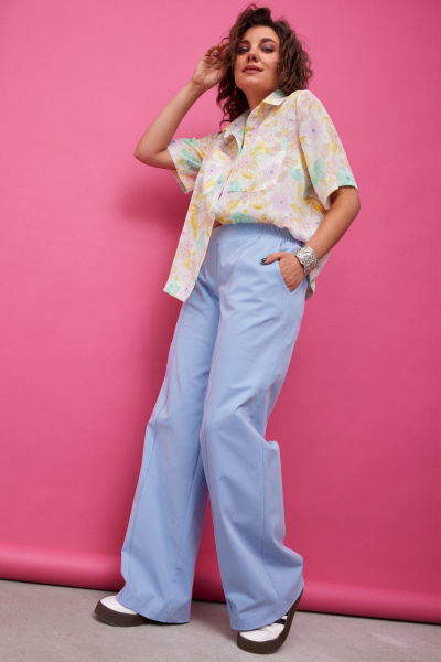 Брюки BegiModa 6065 голубой - фото 25