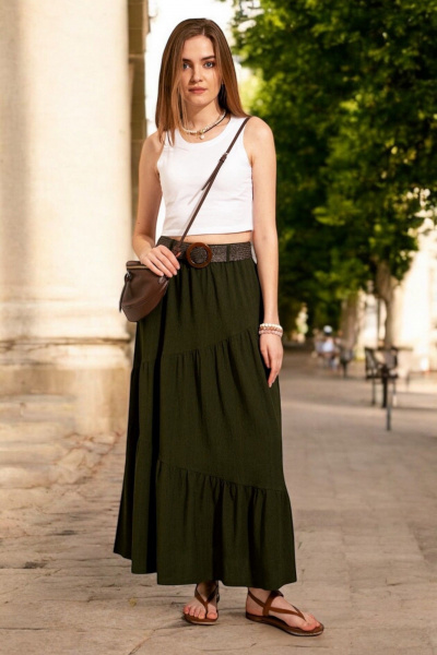 Юбка Nova Line 3847 зеленый - фото 1