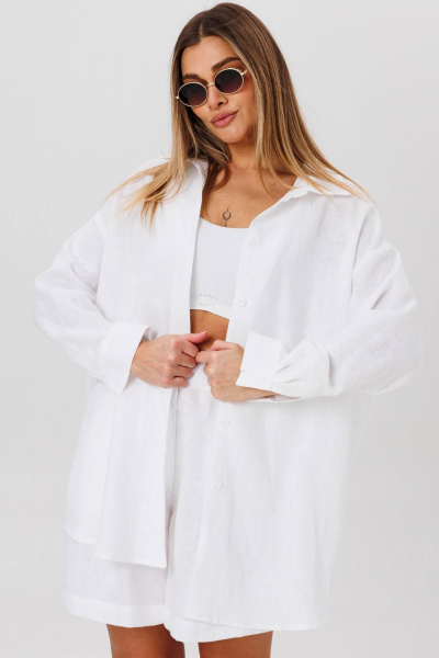 Рубашка, шорты AMIE by Ma Сherie 8004 белый - фото 19
