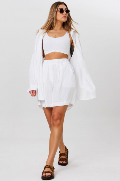 Рубашка, шорты AMIE by Ma Сherie 8004 белый - фото 16