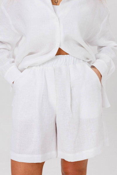 Рубашка, шорты AMIE by Ma Сherie 8004 белый - фото 7