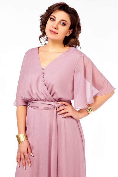 Платье Ольга Стиль С-924 светло-розовый - фото 16