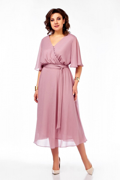 Платье Ольга Стиль С-924 светло-розовый - фото 10
