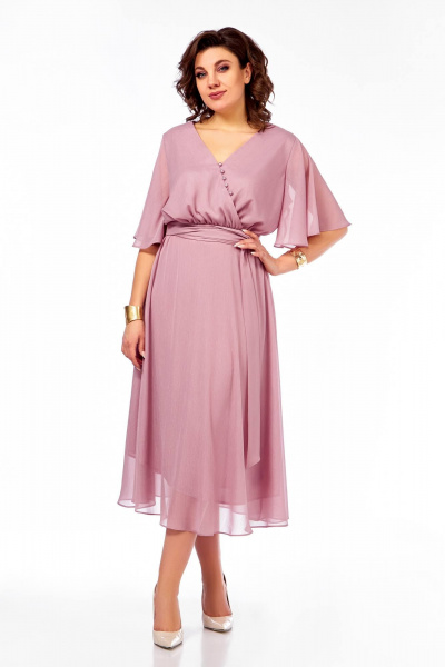 Платье Ольга Стиль С-924 светло-розовый - фото 7