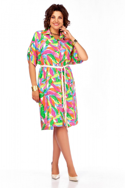 Платье Ольга Стиль С-927 мультиколор - фото 2
