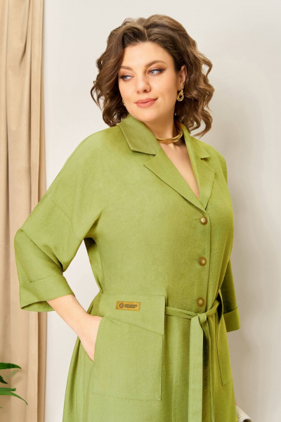 Платье VOLNA 1412 фисташка - фото 10