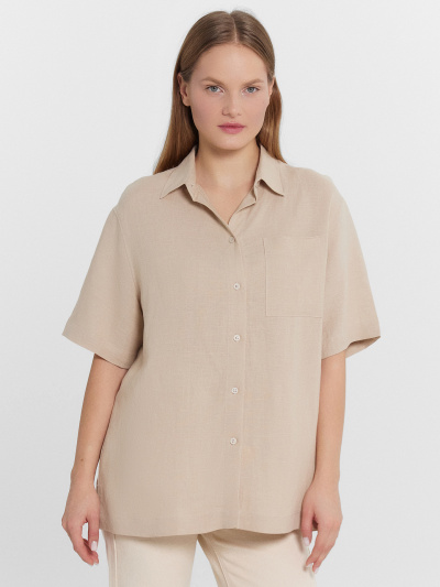 Рубашка Mark Formelle 112855-1/1/24-27316Ц-9 св.бежевый - фото 1
