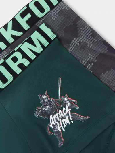 Трусы Mark Formelle 411215-2/24-4342П-5 т.зеленый_разводы_на_обсидиане_3_сл_1тр_на_ЛВ_дет - фото 4