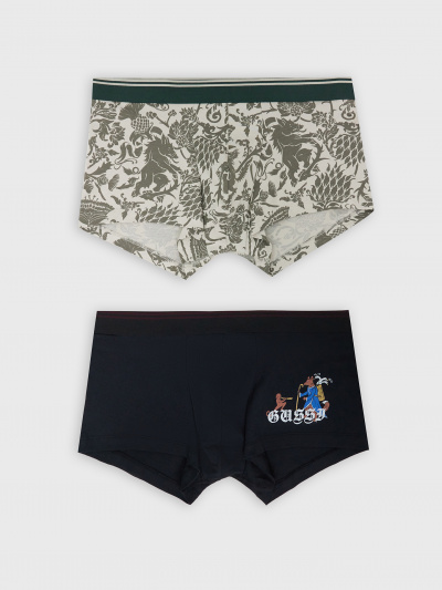 Трусы Mark Formelle 411215-2/25-5145П-5 черный_средневековой_паттерн_на_платине_2_сл_1тр_н - фото 7