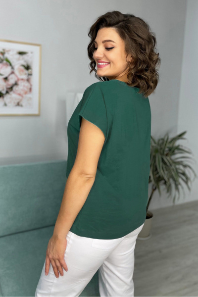 Джемпер Rumoda 2252 темно-зеленый - фото 13