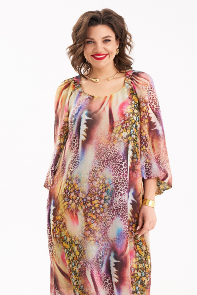 Платье круглогодичное женское шифон с расклешением и карманами Almirastyle 247 - фото 11