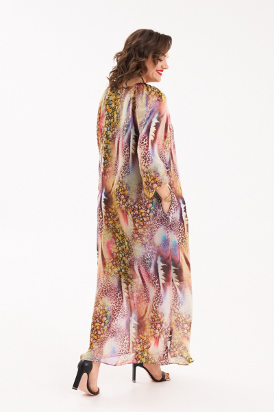 Платье круглогодичное женское шифон с расклешением и карманами Almirastyle 247 - фото 7