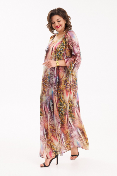 Платье круглогодичное женское шифон с расклешением и карманами Almirastyle 247 - фото 5