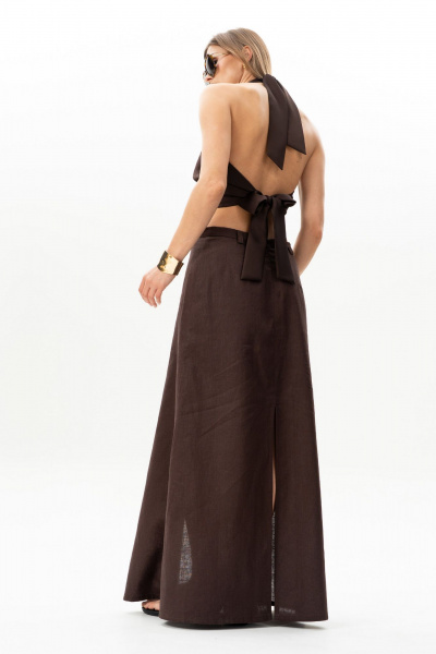 Блуза SILVERSPICE S-7512 шоколад - фото 15