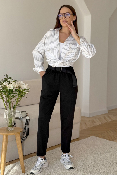 Брюки PRATA wear S034 черный - фото 1