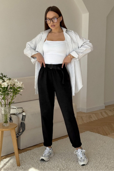 Брюки PRATA wear S034 черный - фото 3