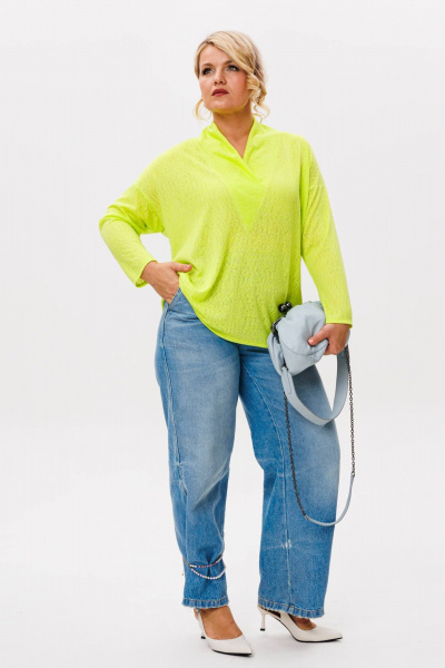Блуза Anastasia 1209.1 лаймовый - фото 7
