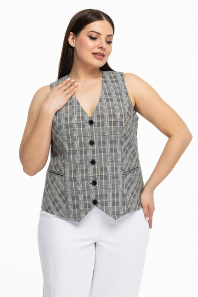 Жилет Avila 0971 серый - фото 3