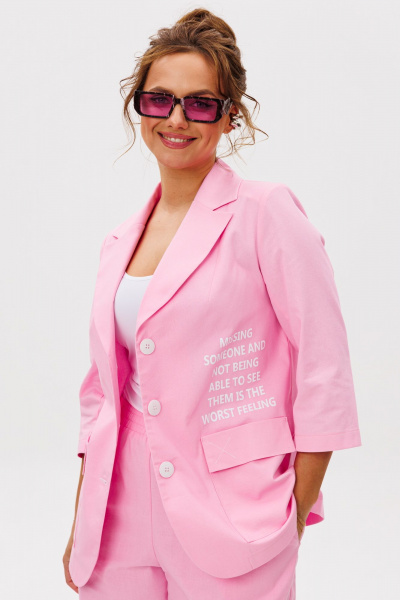 Брюки, жакет Mubliz 260 розовый - фото 12