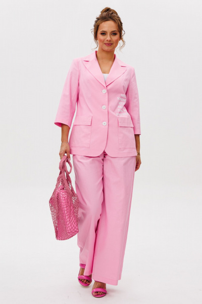 Брюки, жакет Mubliz 260 розовый - фото 6